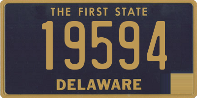 DE license plate 19594