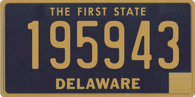 DE license plate 195943