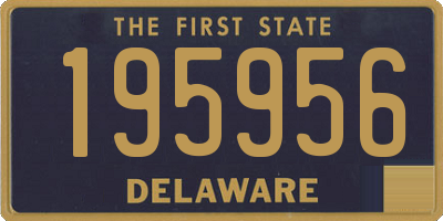 DE license plate 195956