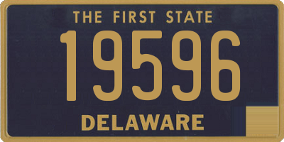 DE license plate 19596