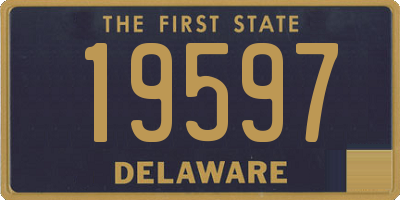 DE license plate 19597