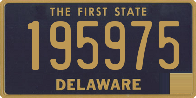 DE license plate 195975