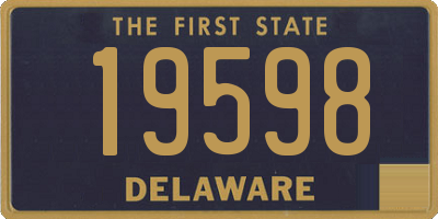 DE license plate 19598