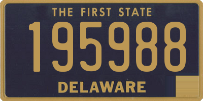 DE license plate 195988