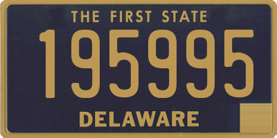 DE license plate 195995