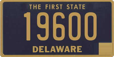 DE license plate 19600