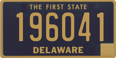 DE license plate 196041