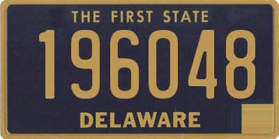 DE license plate 196048