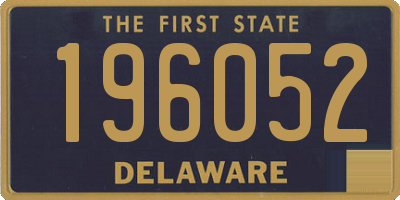 DE license plate 196052