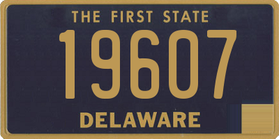 DE license plate 19607