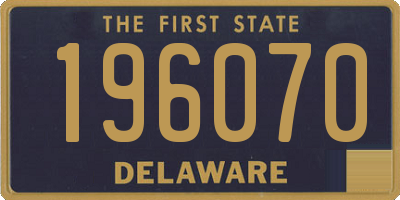 DE license plate 196070