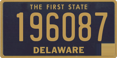 DE license plate 196087