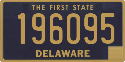 DE license plate 196095