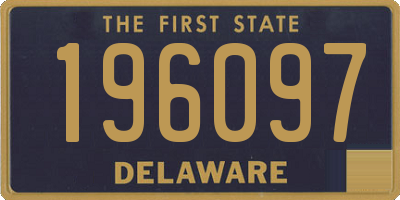 DE license plate 196097
