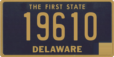 DE license plate 19610