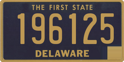 DE license plate 196125