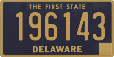 DE license plate 196143