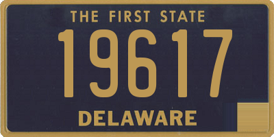 DE license plate 19617