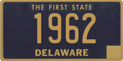 DE license plate 1962