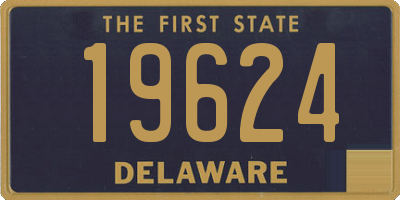 DE license plate 19624