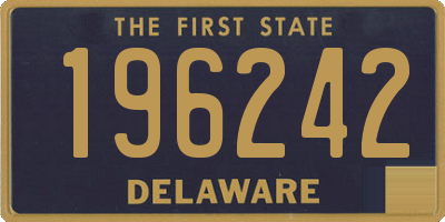 DE license plate 196242
