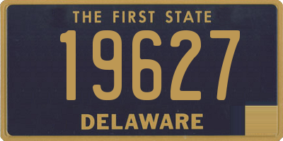 DE license plate 19627