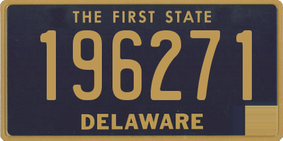 DE license plate 196271