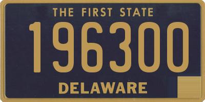 DE license plate 196300