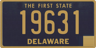 DE license plate 19631