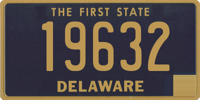 DE license plate 19632