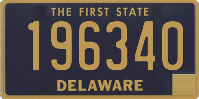 DE license plate 196340