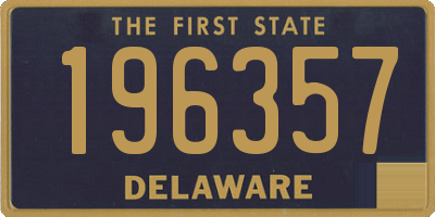 DE license plate 196357