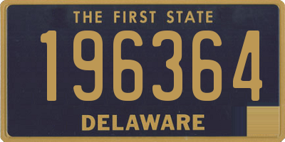 DE license plate 196364