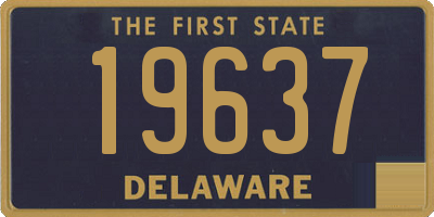 DE license plate 19637