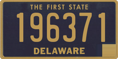 DE license plate 196371