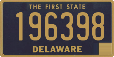 DE license plate 196398