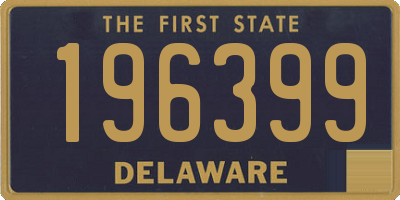 DE license plate 196399