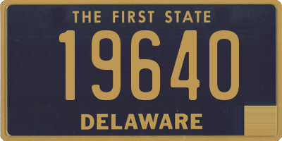 DE license plate 19640