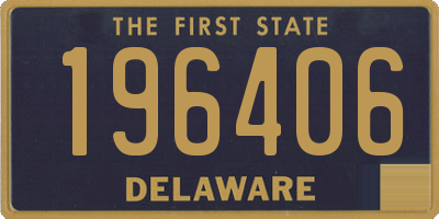 DE license plate 196406