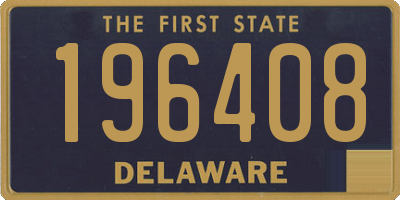 DE license plate 196408