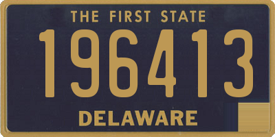 DE license plate 196413