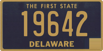 DE license plate 19642