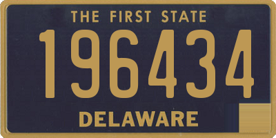 DE license plate 196434