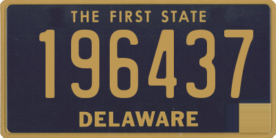 DE license plate 196437