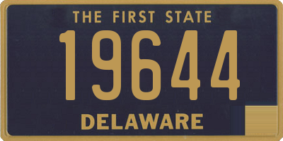 DE license plate 19644