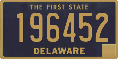 DE license plate 196452