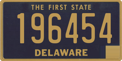 DE license plate 196454