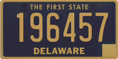 DE license plate 196457