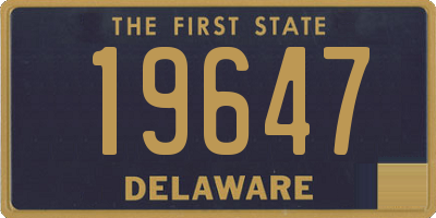 DE license plate 19647