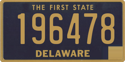 DE license plate 196478